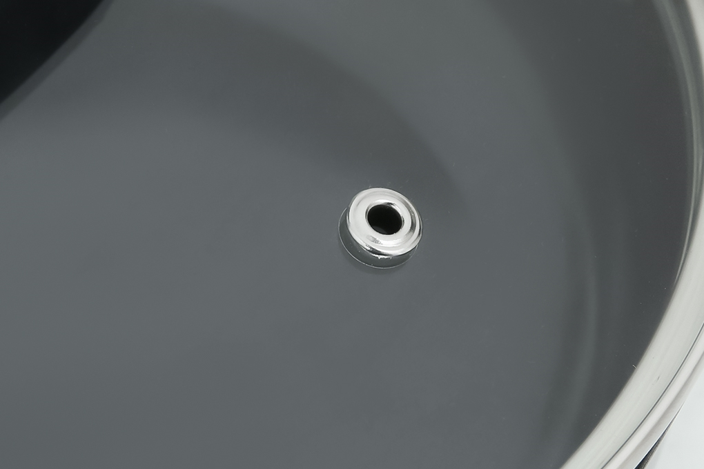 Chảo inox nguyên khối sâu chống dính đáy từ nắp kính 20 cm Kangaroo KG3IF2002 Màu Inox