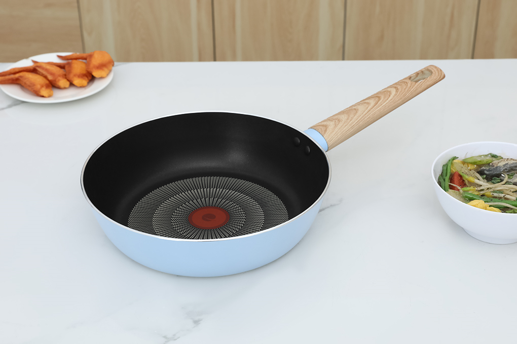 Chảo nhôm sâu chống dính đáy từ 26 cm Elmich Nature EL-5947MG26 Màu Xanh