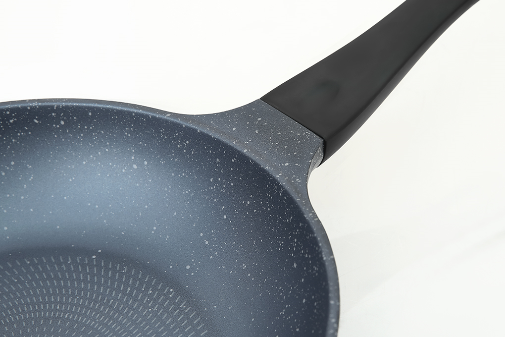 Chảo nhôm sâu chống dính vân đá đáy từ 24 cm Supor DuraRock H23102-J24 Màu Xanh