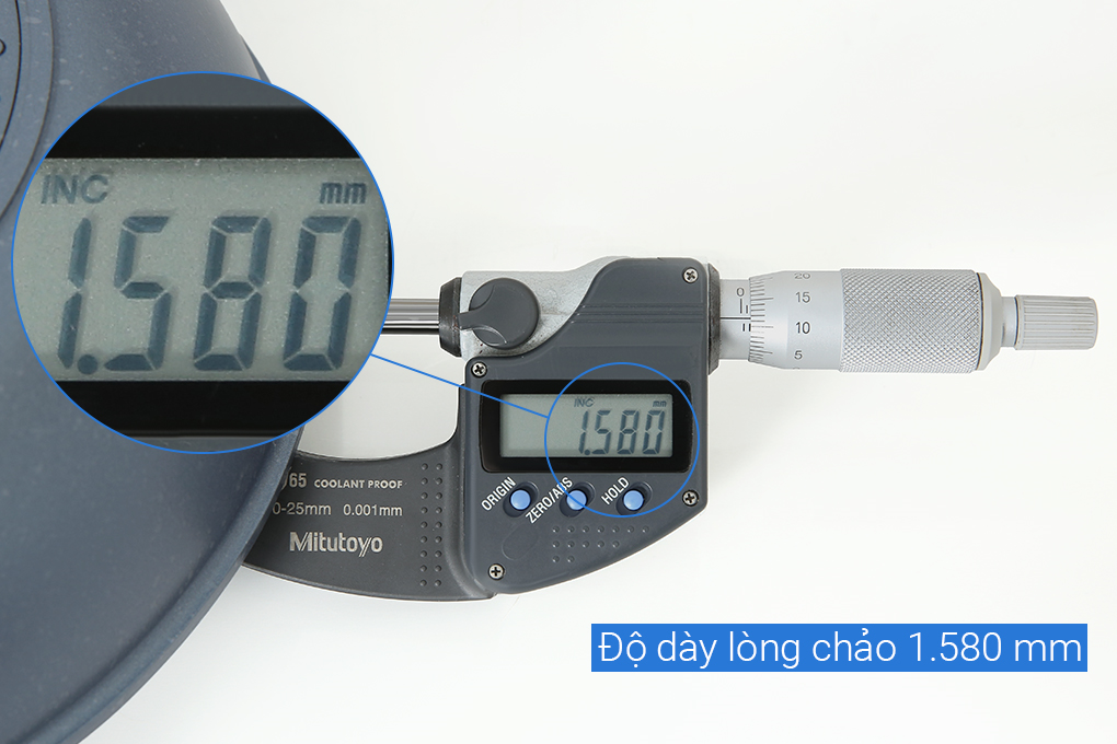 Chảo nhôm sâu chống dính vân đá đáy từ 24 cm Supor DuraRock H23102-J24 Màu Xanh