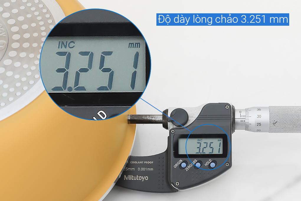 Chảo nhôm sâu chống dính đáy từ nắp kính 22 cm Tefal G1802524 Màu Vàng