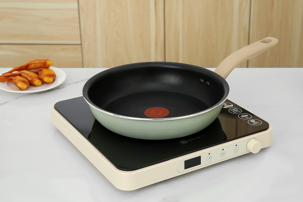 Chảo nhôm chống dính đáy từ 24 cm Tefal So Matcha G1790495 Màu Xanh