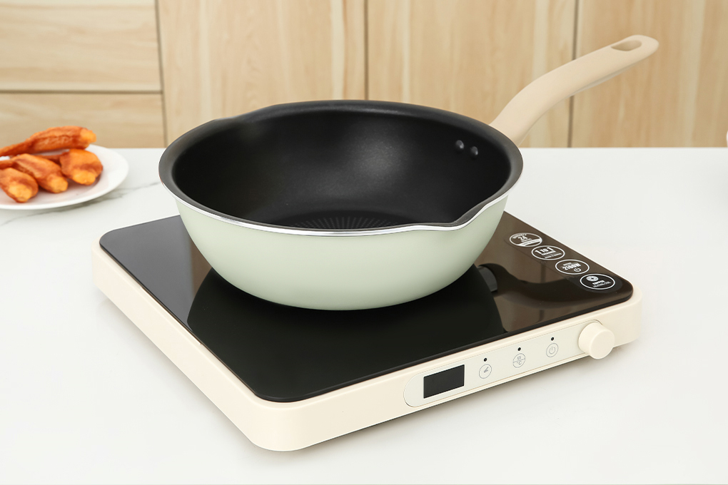 Chảo nhôm sâu chống dính đáy từ 24 cm Tefal So Matcha G1796495 Màu Xanh