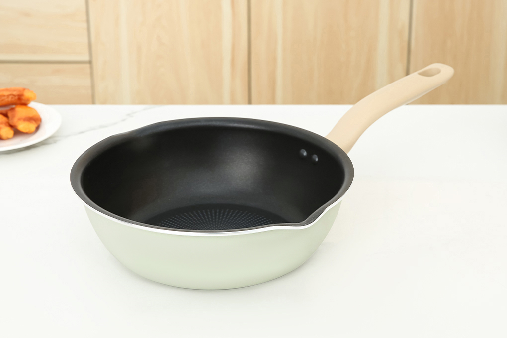 Chảo nhôm sâu chống dính đáy từ 24 cm Tefal So Matcha G1796495 Màu Xanh