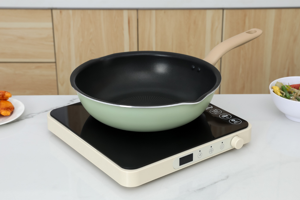Chảo nhôm sâu chống dính đáy từ 28 cm Tefal So Matcha G1796695 Màu Xanh
