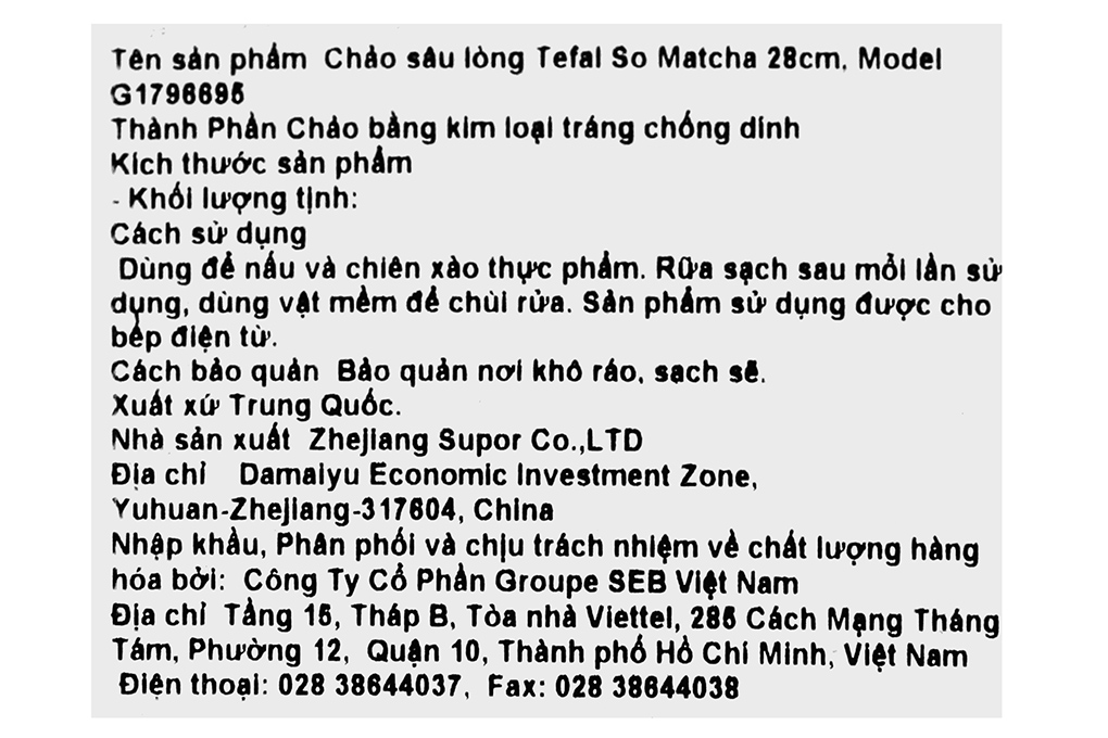 Chảo nhôm sâu chống dính đáy từ 28 cm Tefal So Matcha G1796695 Màu Xanh