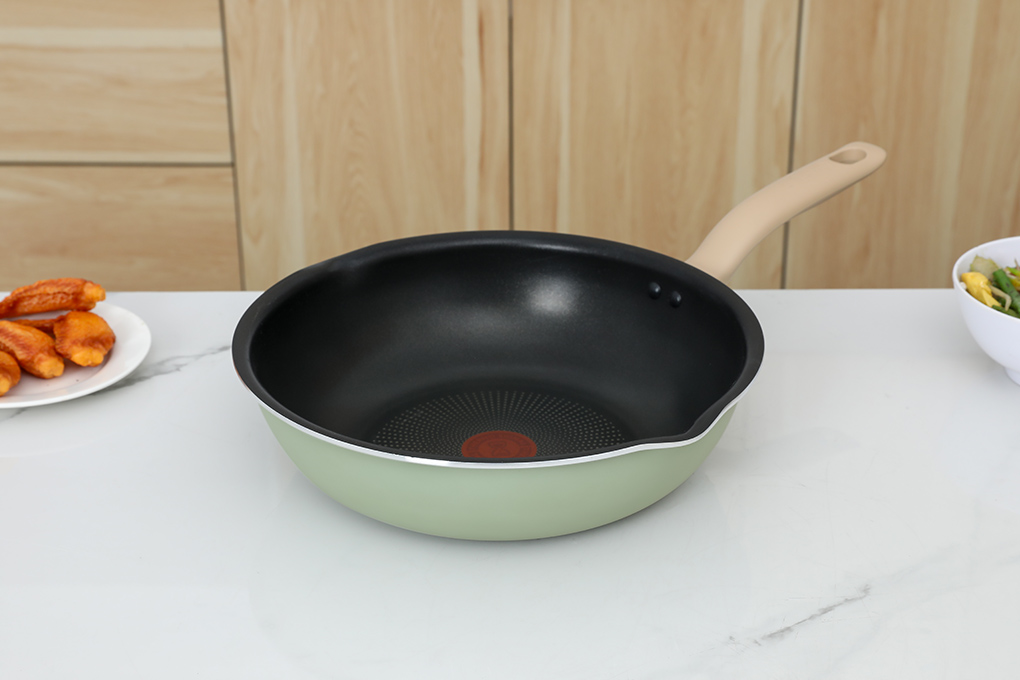 Chảo nhôm sâu chống dính đáy từ 28 cm Tefal So Matcha G1796695 Màu Xanh