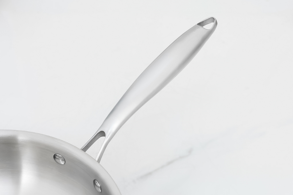 Chảo inox nguyên khối sâu đáy từ 26 cm Green Cook GCP245-26IH Màu Hồng