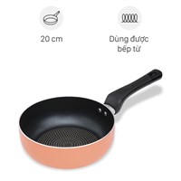 Chảo nhôm sâu chống dính đáy từ 20 cm Sunhouse SHS20MPT