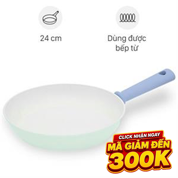 Chảo nhôm chống dính đáy từ Green Cook GCP2527-24IH
