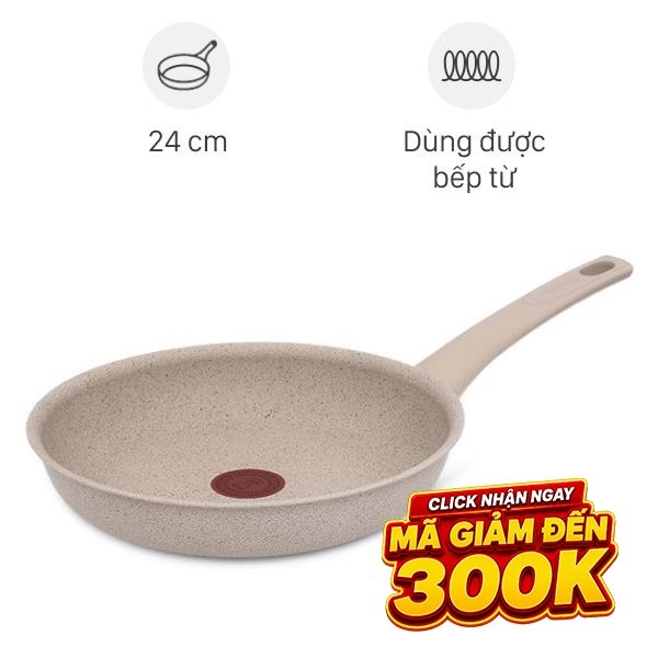 Chảo nhôm chống dính vân đá đáy từ Tefal G2930402
