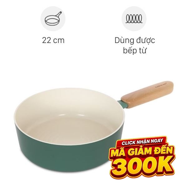 Chảo nhôm chống dính đáy từ LocknLock CAW2274IH