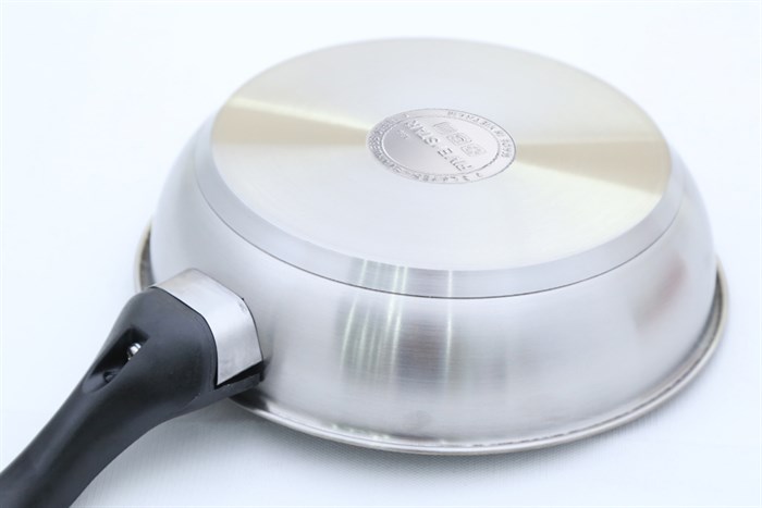 Chảo inox chống dính đáy từ 26 cm Fivestar CKD26-3DI Màu Đen - Xám