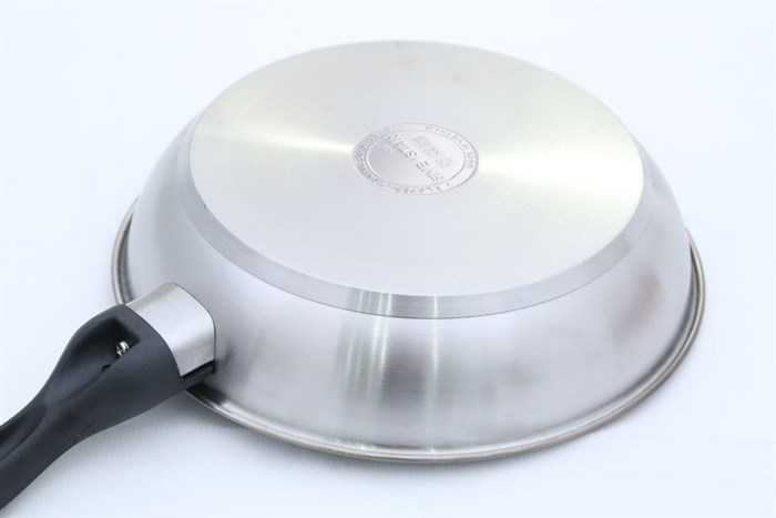 Chảo inox chống dính đáy từ 28 cm Fivestar CKD28-3DI Màu Inox