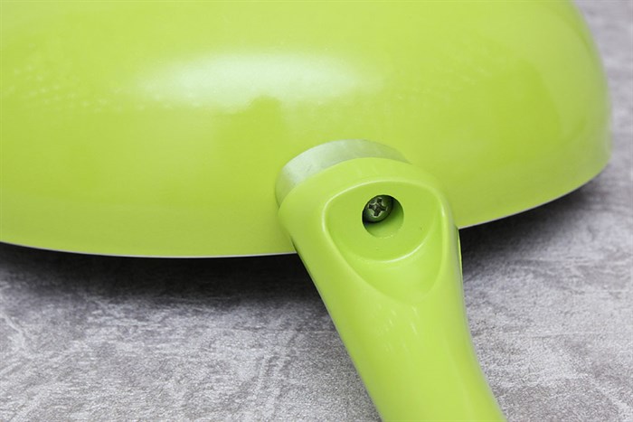 Chảo nhôm chống dính nắp kính 24 cm Kangaroo KG 919 Màu Xanh lá