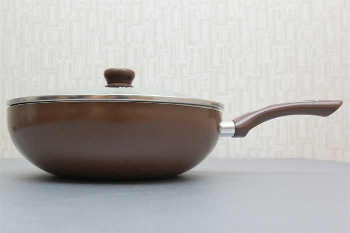 Chảo nhôm chống dính 28 cm Kangaroo KG 919M Màu Nâu