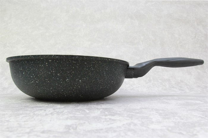 Chảo nhôm sâu chống dính vân đá 26 cm Sunhouse Calistar SBDS-26 Màu Đen