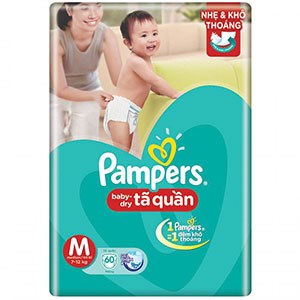 Tã quần Pampers size M (60 miếng)