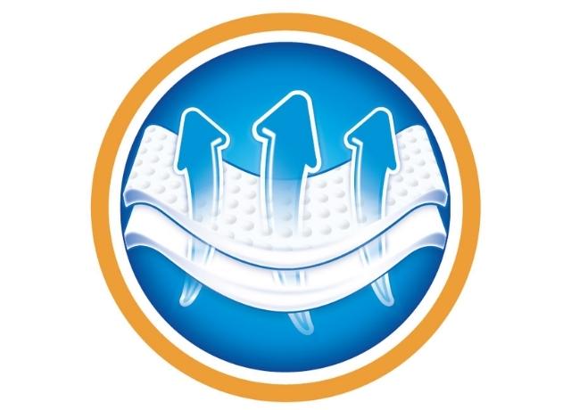 Tã dán Huggies Dry size L 42 miếng (9 - 14 kg) - Bề mặt