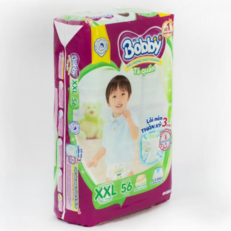 Tã quần Bobby size XXL 56 miếng (15 - 25 kg)-12