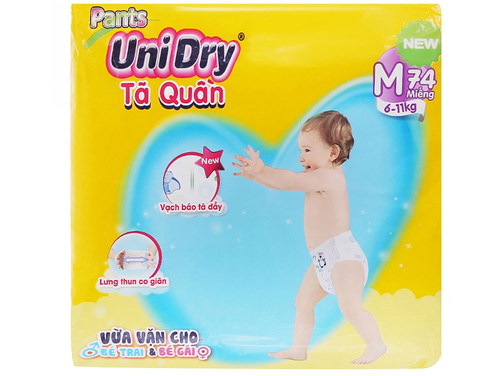 Tã quần Unidry size M 74 miếng (cho bé 6 - 11kg) 2