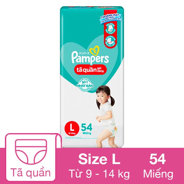 Tã quần Pampers Jumbo size M 60 miếng (7 - 12 kg) 9