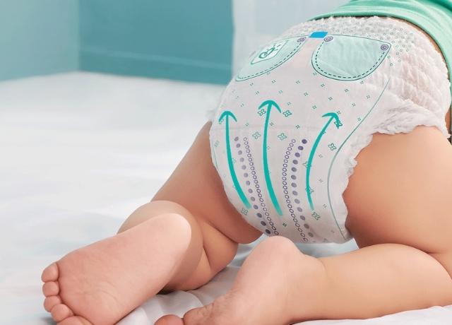 Tã quần Pampers Jumbo size L 54 miếng (9 - 14 kg) - Thấm hút
