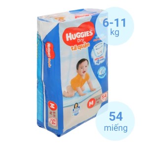Tã quần Huggies Dry size M 54 miếng (cho bé 6 - 11kg)