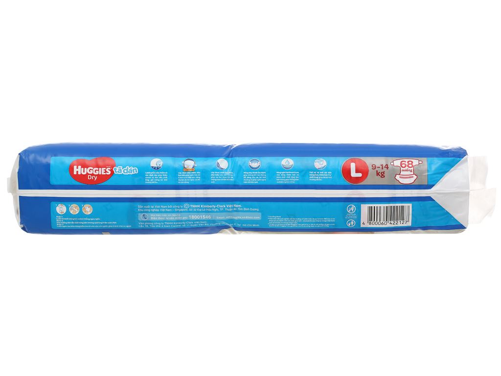 Tã dán Huggies Dry size L 68 miếng (cho bé 9 - 14kg) 4