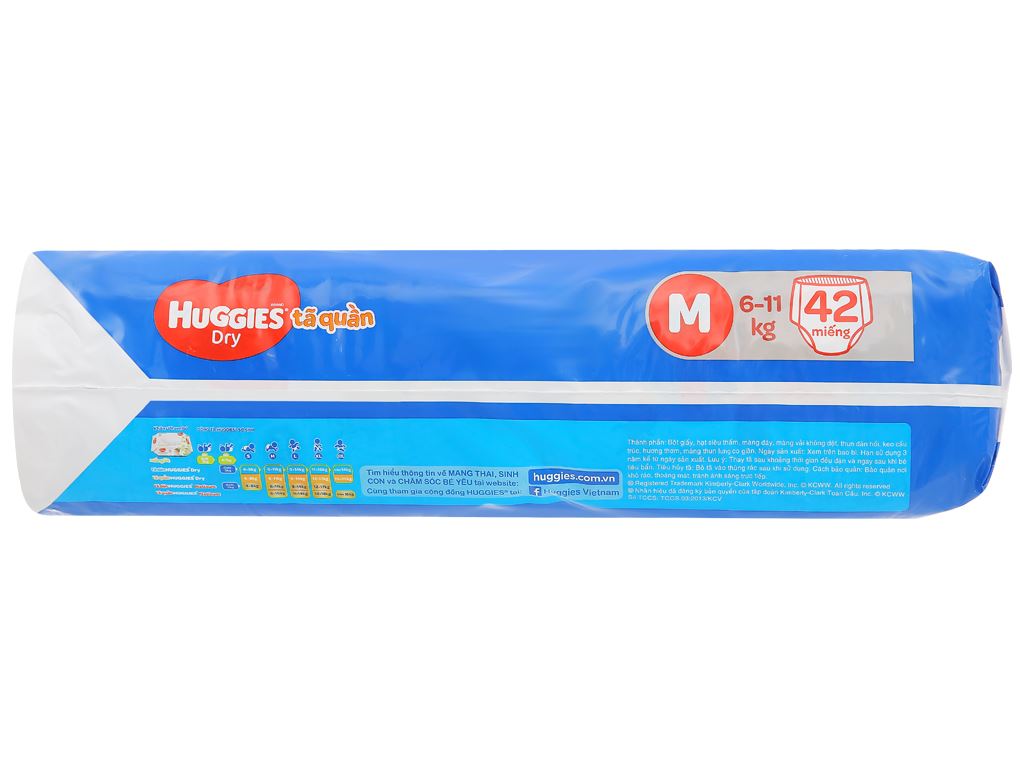 Tã quần Huggies Dry size M 42 miếng (cho bé 6 - 11kg) 4