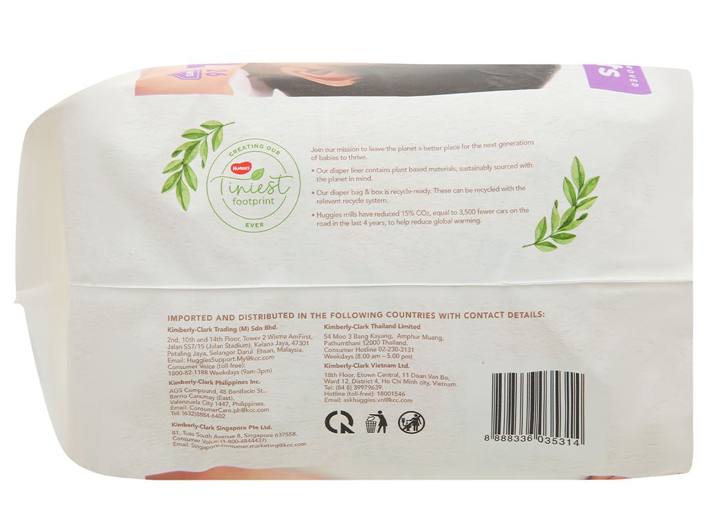 Tã quần Huggies Platinum natural made size XXL 26 miếng (cho bé trên 15kg) 5