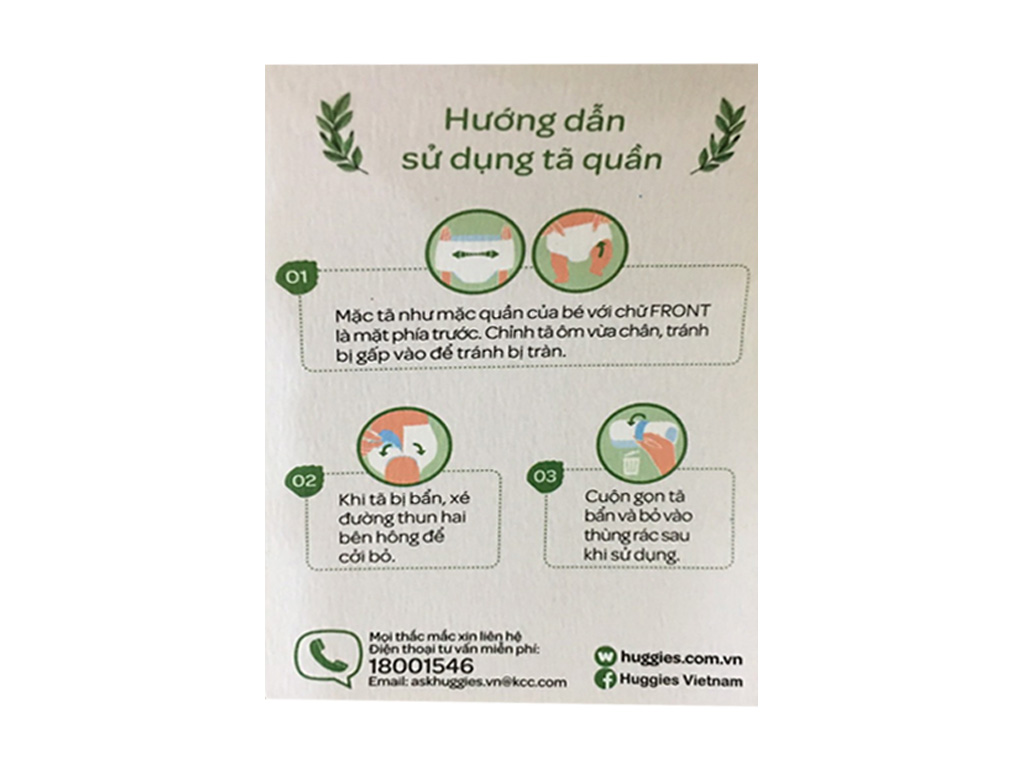 Tã quần Huggies Platinum natural made size XXL 26 miếng (cho bé trên 15kg) 9