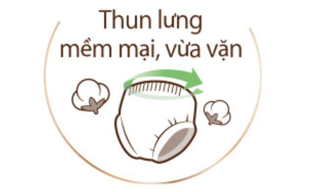 Tã quần Moony Natural size L 36 miếng (9 - 14 kg) - Thiết kế
