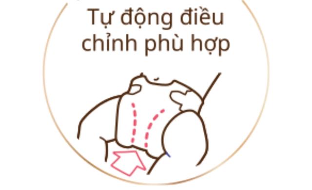 Tã dán Moony Natural size S 58 miếng (4 - 8 kg) - Thiết kế