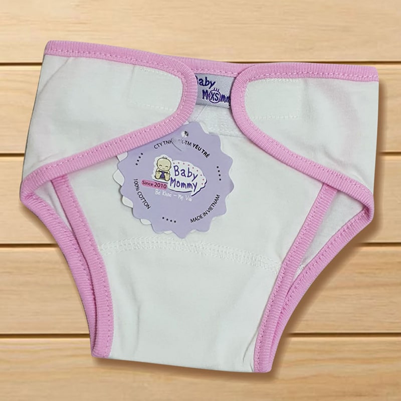 Set 3 tã vải trắng BabyMommy size S (4 - 8 kg) 10