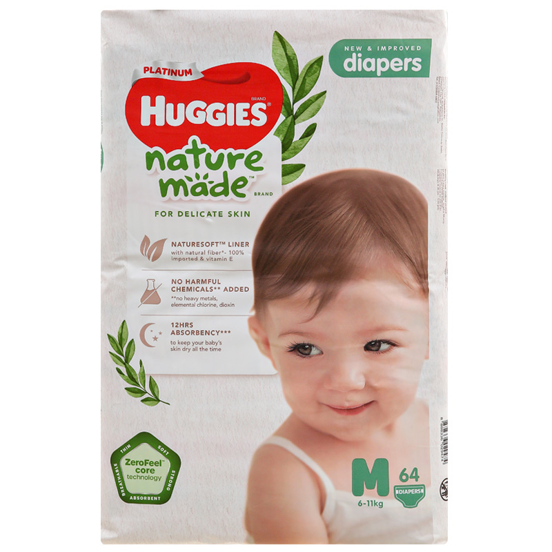 Tã dán Huggies Platinum nature made size M