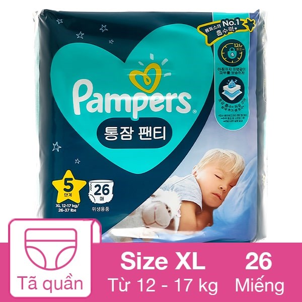 Tã quần ban đêm Pampers ngủ ngon size L 30 miếng (9 - 14 kg) 3