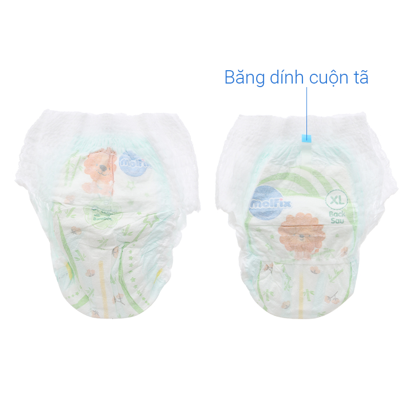 Tã quần Molfix thiên nhiên size XL 62 miếng (12 - 17 kg) - Giao bao bì ngẫu nhiên