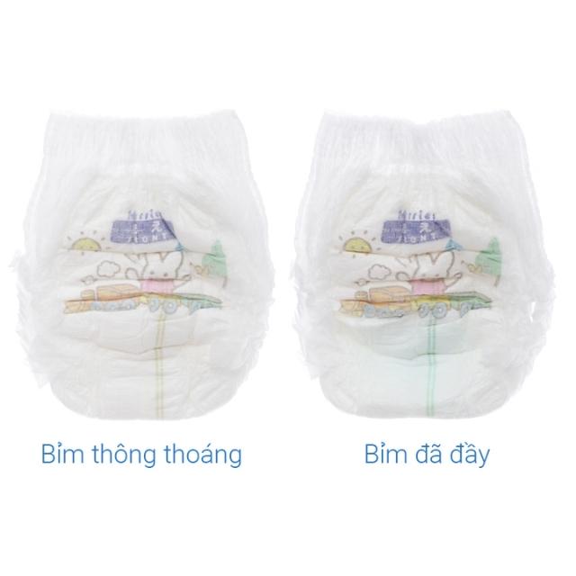  Tã quần Merries size L 56 miếng (9 - 14 kg) - Băng dính cuộn tã, vạch báo đầy