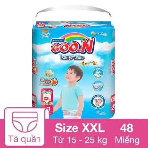Tã quần Goo.n Soft & Gentle size XXL 48 miếng (cho bé 15 - 25kg)