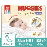 Miếng lót Huggies Skin Perfect size NB1 108+9 miếng (Dưới kg - Main Image