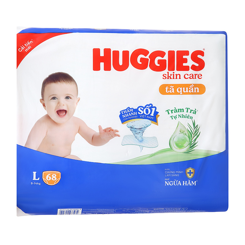 Combo 2 tã quần Huggies Skincare size L 68 miếng/bịch (9 - 14 kg) - Giao bao bì ngẫu nhiên 19