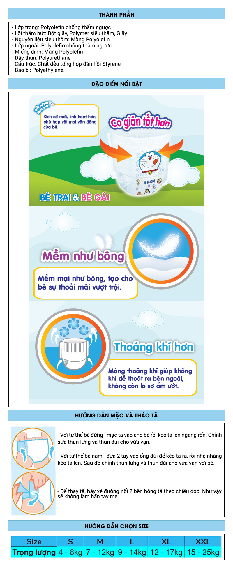 Tã quần Goo.n Excellent Soft size XXL 20 miếng (cho bé 15 - 25kg) 0