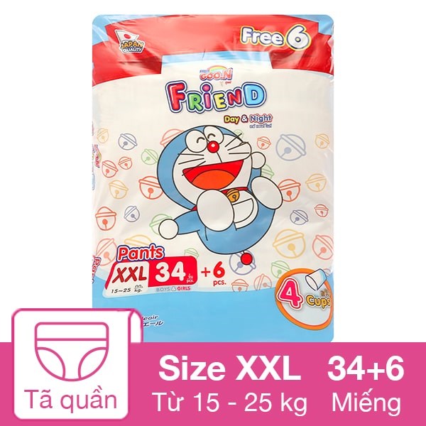 Tã quần GOO.N Friend Pants size L 52 miếng (9 - 14 kg) - AVAKids.com