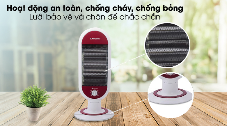 Hoạt động chắc chắn - Quạt Sưởi Hồng ngoại Sunhouse SHD7022