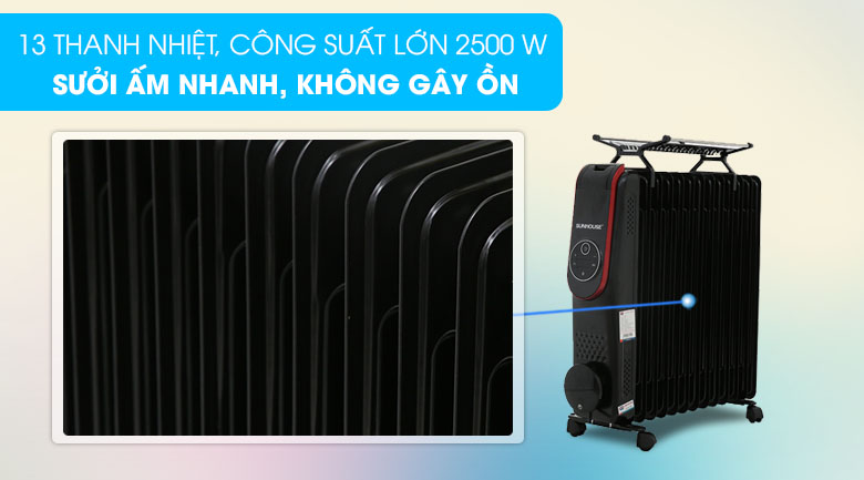 Máy sưởi dầu Sunhouse SHD7085 2500 W