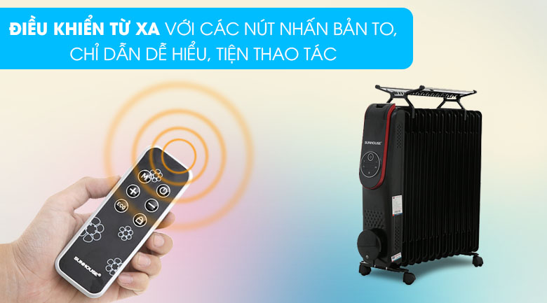 Máy sưởi dầu Sunhouse SHD7085 2500 W