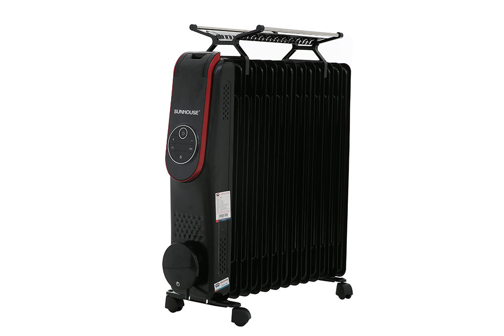 Máy sưởi dầu Sunhouse SHD7085 2500 W Màu Đen - Đỏ