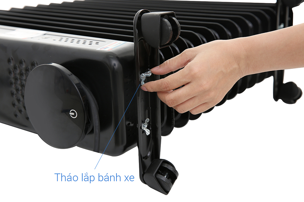 Máy sưởi dầu Sunhouse SHD7085 2500 W Màu Đen - Đỏ