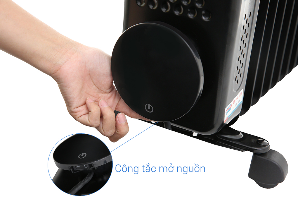 Máy sưởi dầu Sunhouse SHD7085 2500 W Màu Đen - Đỏ